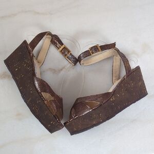 Jimmy Choo Brown Wedges Size 8